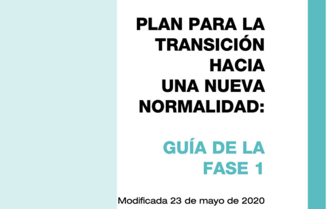 Guía de la Fase I publicada por el Ministerio de Sanidad